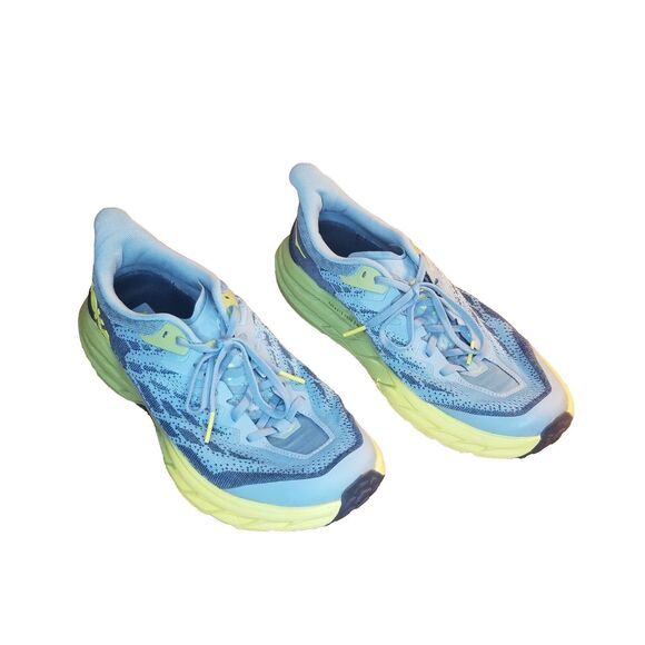Hoka One One Speedgoat 5 Men Size 8.5 2E Blue Running Shoes Sneaker 1123159SBDCT - Picture 2 of 6